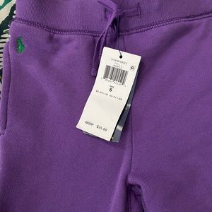 NWT Girls Ralph Lauren Purple Jogger Size 5